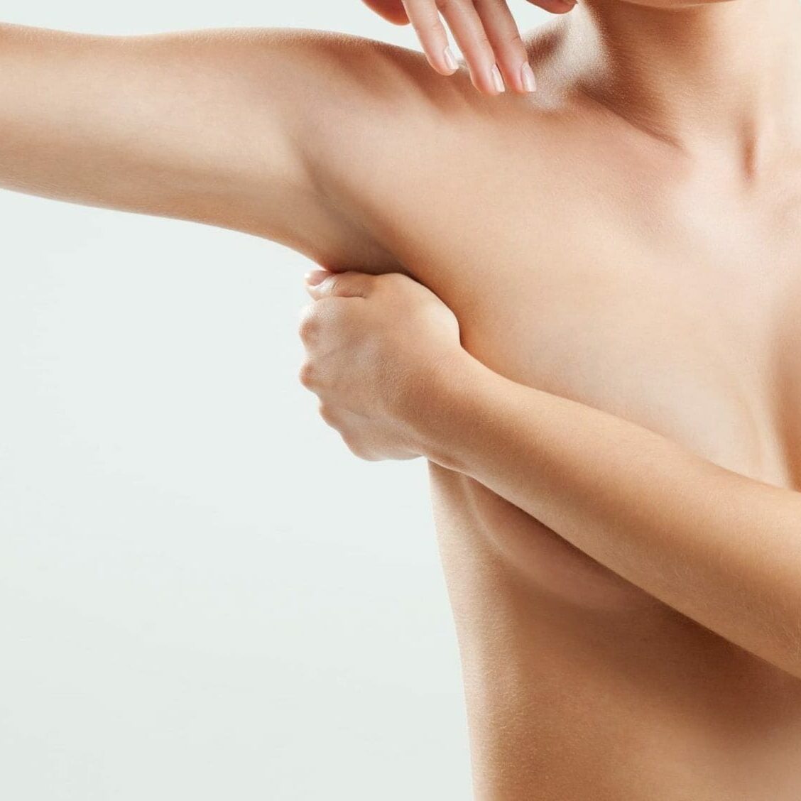 Young womans breasts